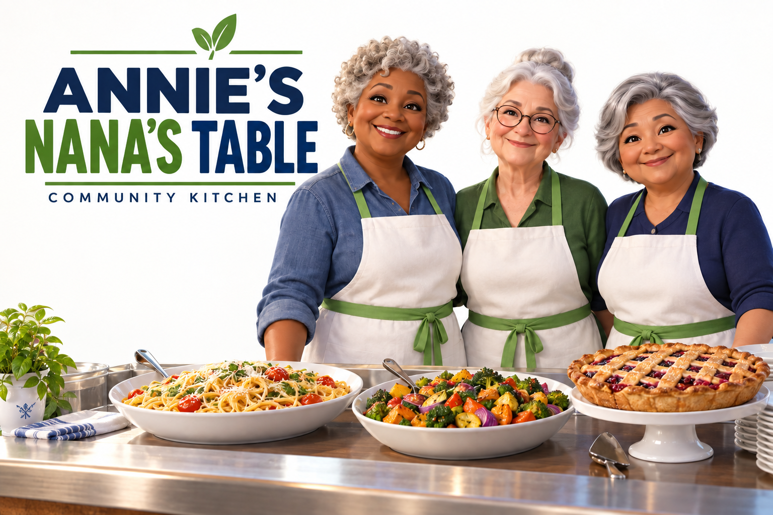 Nana’s Table Community Kitchen concept illustration