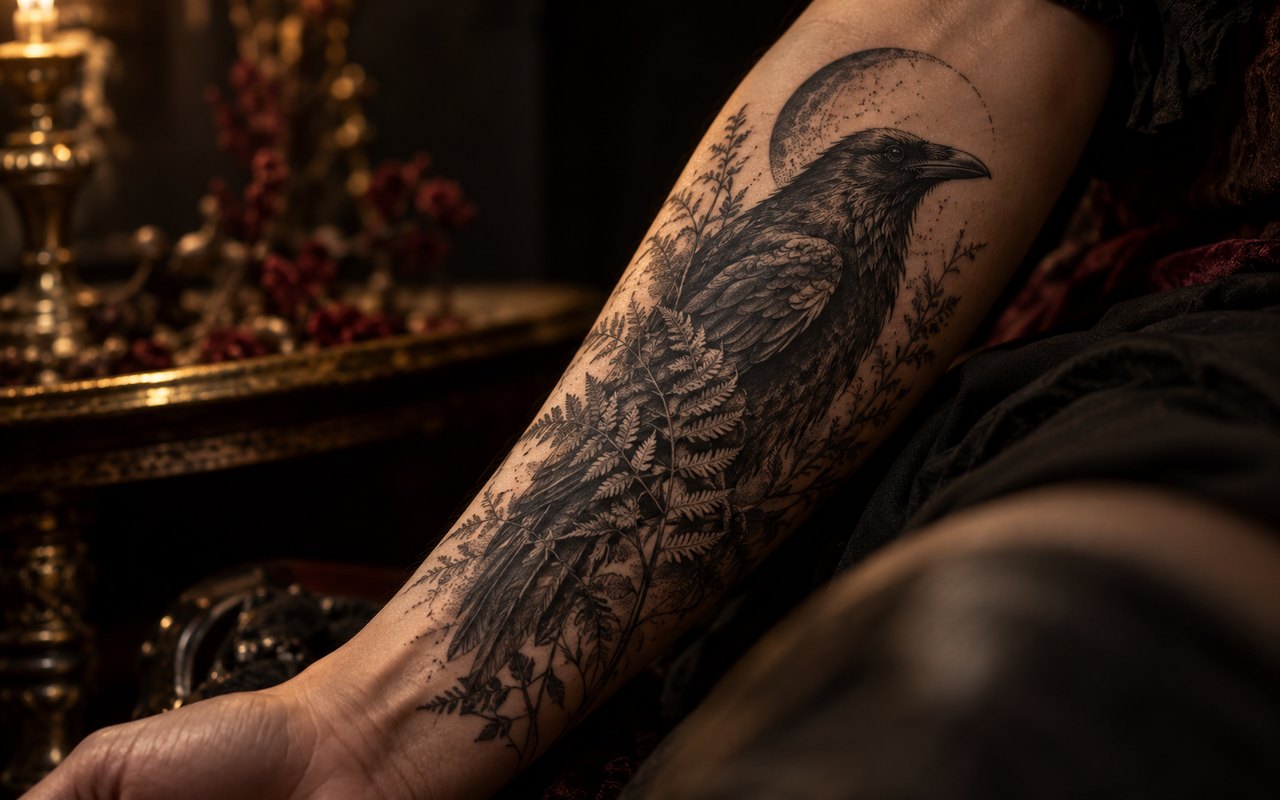 Black & grey tattoo artwork