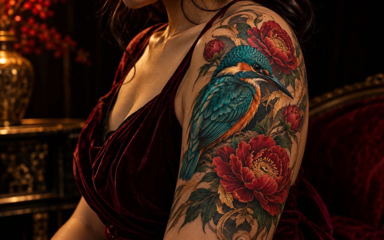 Color tattoo artwork